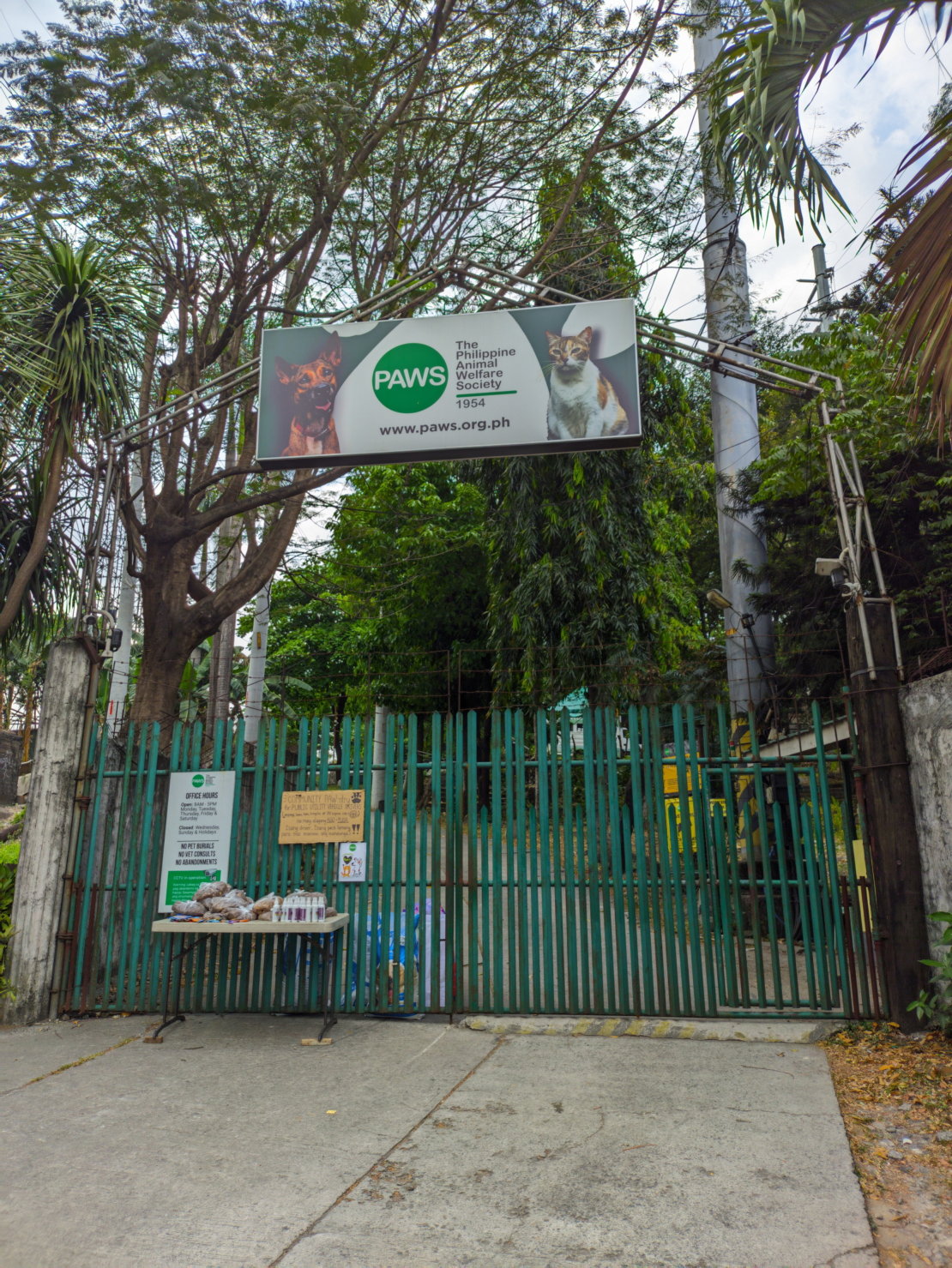 PAWS compound entrance